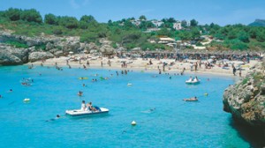 Beach at Callas De Mallorca.